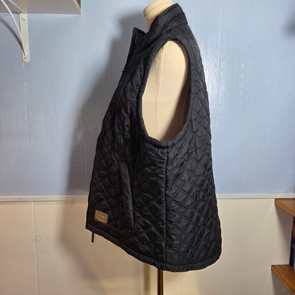 C.E. Schmidt Workwear Extra Large Black Quilted Full Zip Medium Lined Vest - Picture 6 of 11